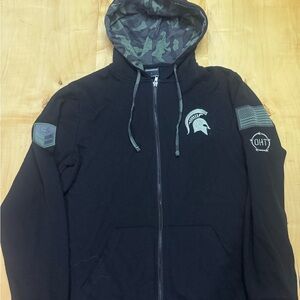Colosseum Michigan State Spartans Military Appreciation Lightweight Hoodie